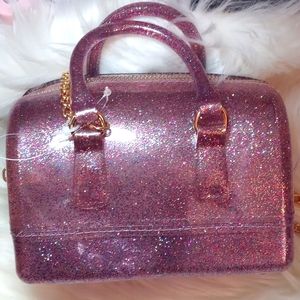 BEAUTIFUL PINK GLITTER MINI 👜 HANDBAG